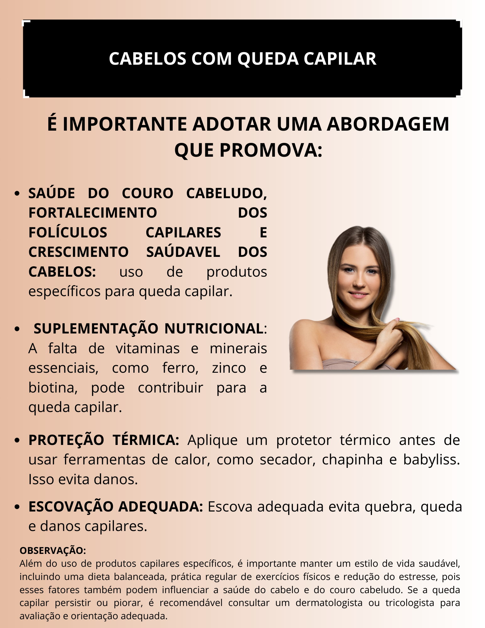 Capa Dor Cabelos com queda